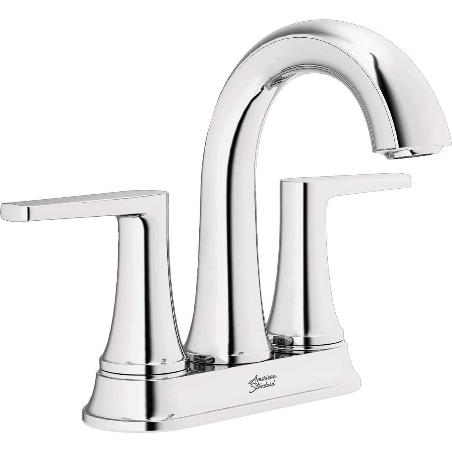 American Standard Becklow Chrome 2-Handle Lever 4 In. Centerset Hi-Arc Bathroom Faucet with Push Drain Image 1