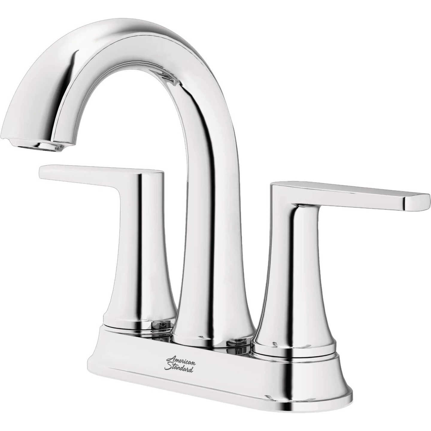 American Standard Becklow Chrome 2-Handle Lever 4 In. Centerset Hi-Arc Bathroom Faucet with Push Drain Image 7
