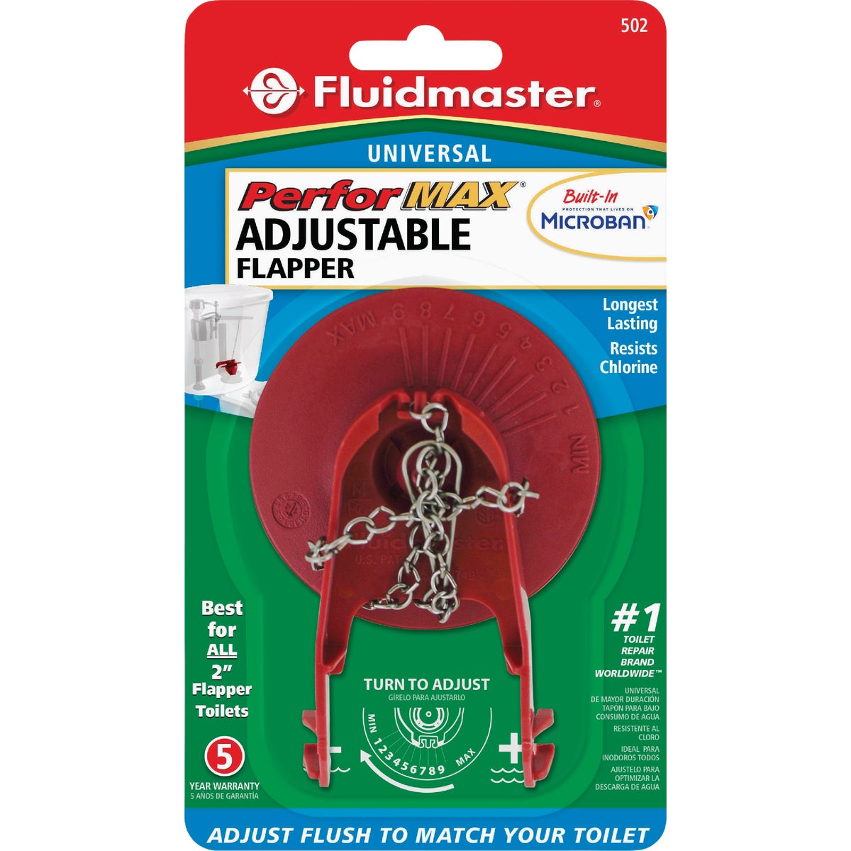 Fluidmaster PerforMAX 2 In. Rubber Universal Water-Saving Flapper Image 5