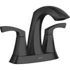 Moen Lindor 2-Handle Lever Centerset Bathroom Faucet, Matte Black Image 1