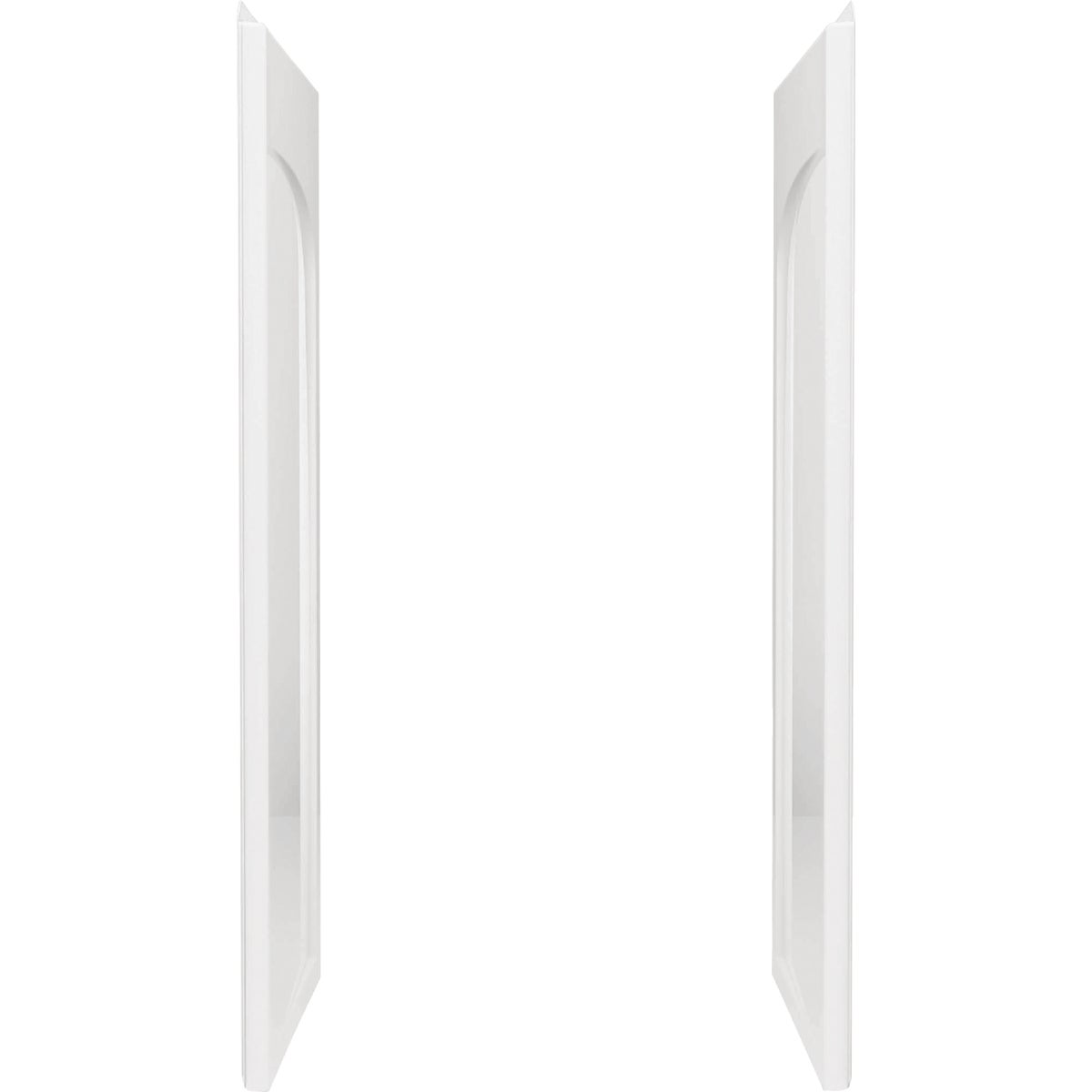 Sterling Ensemble 72-1/2 In. H. x 34 In. D. White Vikrell Curved Shower End Wall Image 4