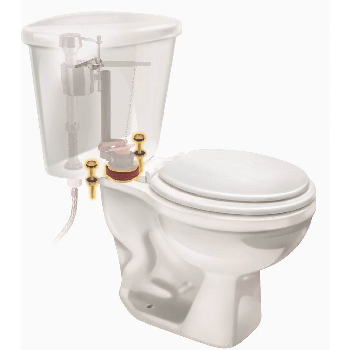 Fluidmaster Toilet Bolts and Tank To Bowl Gasket Kit  Image 2