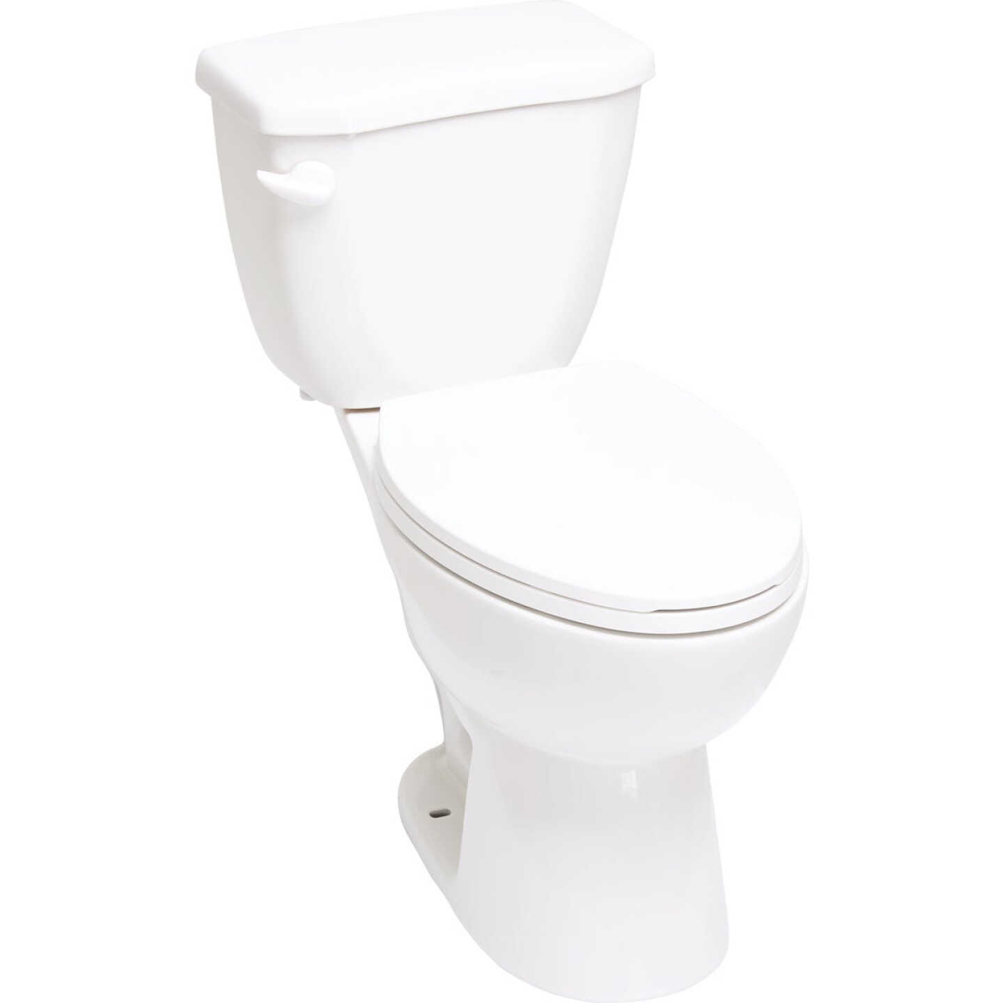 Common Goods Crest White Elongated 1.28 GPF HET Toilet Image 3