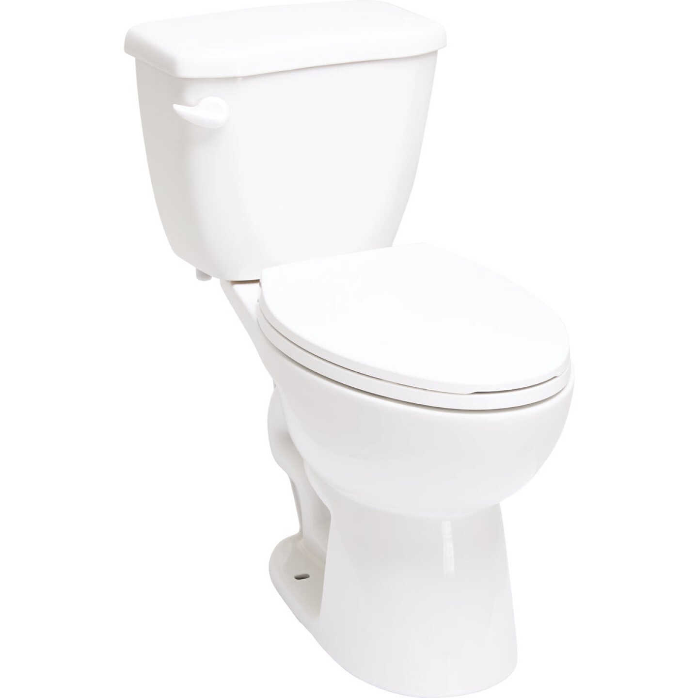 Common Goods Crest White Elongated 1.28 GPF HET Toilet Image 4