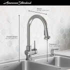 American Standard Montvale 33 In. x 22 In. Stainless Steel Kitchen Sink Kit with Faucet Image 4
