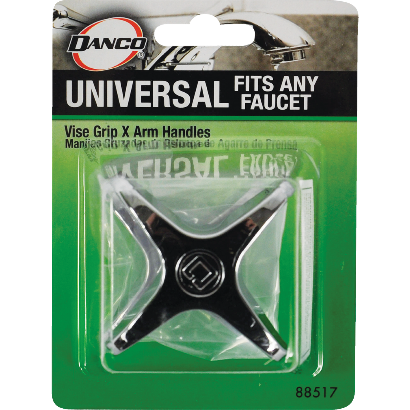 Danco Cross Replacement Chrome Vice Grip Faucet Handle Image 2