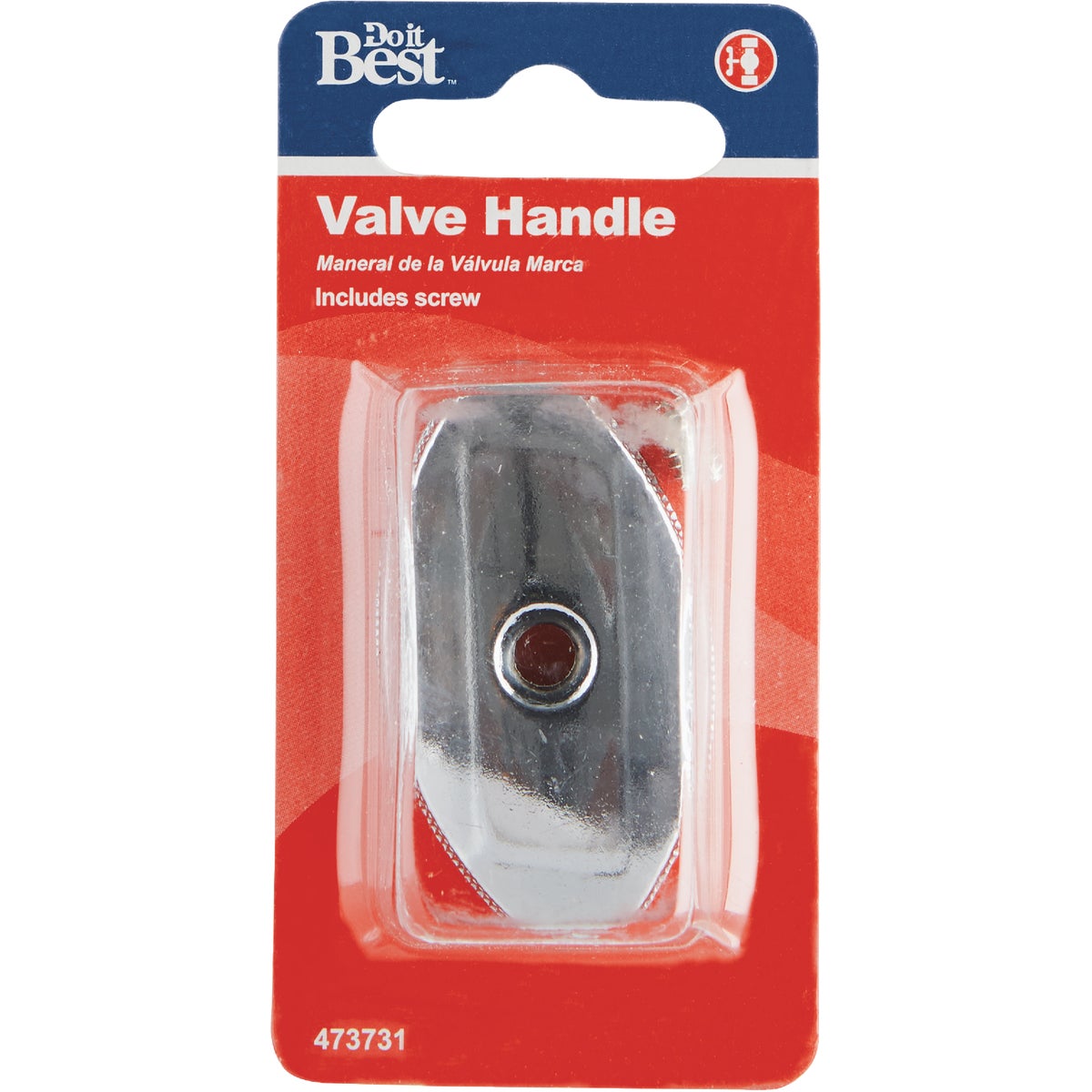 Do it Best Chrome Plated Metal Valve Handle Image 2