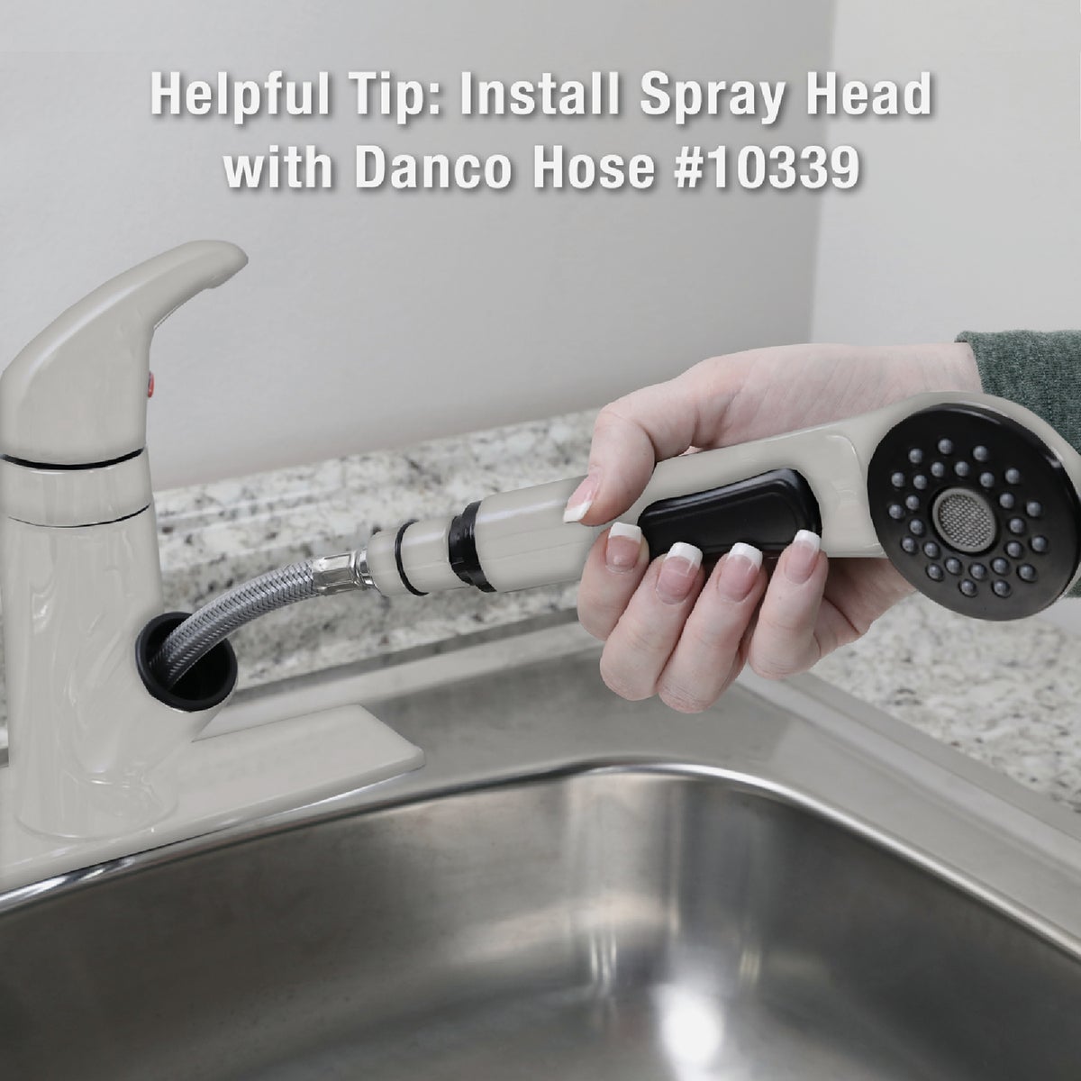 Danco Universal fit White Sprayer Head Image 3