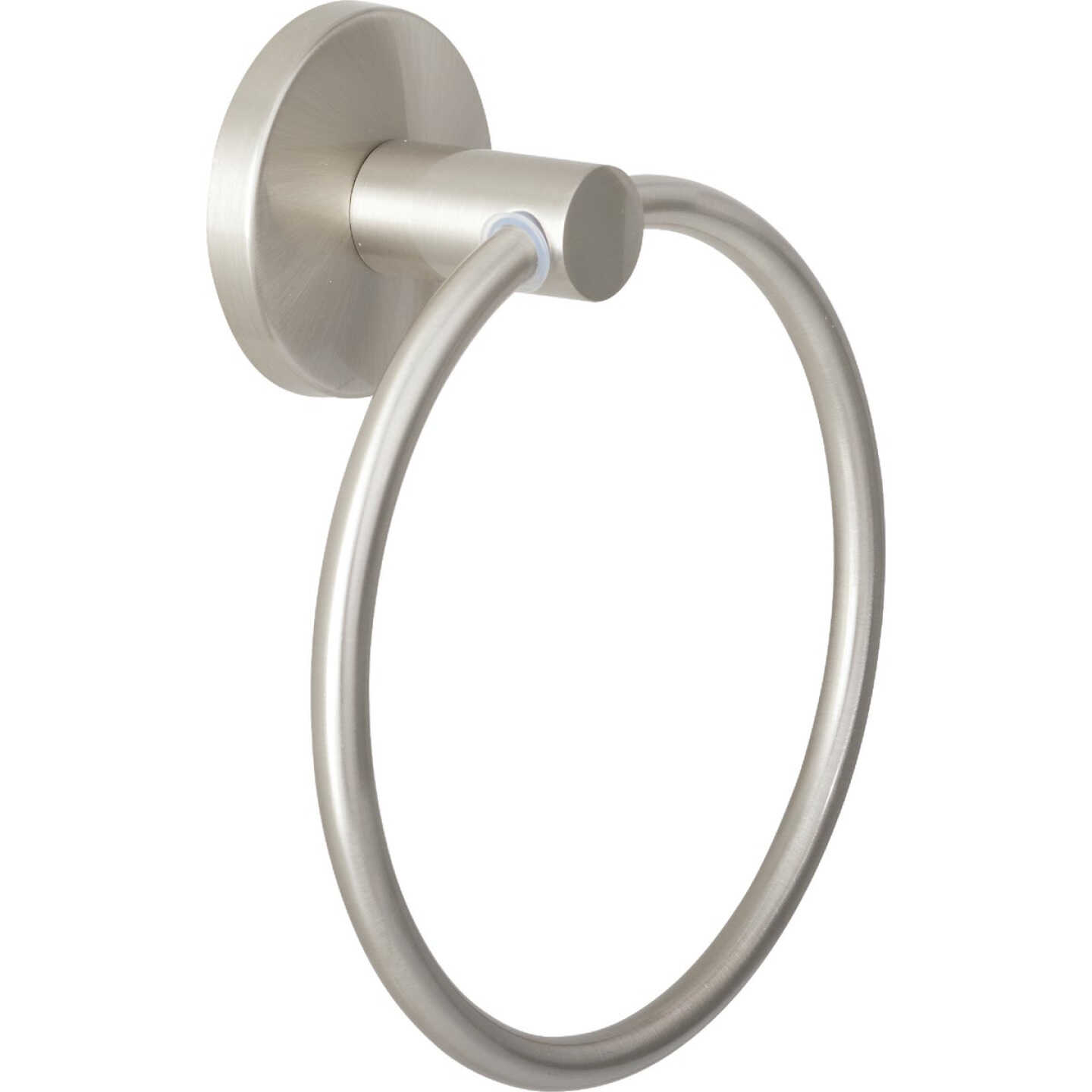 Home Impressions Triton Brushed Nickel Towel Ring Image 1