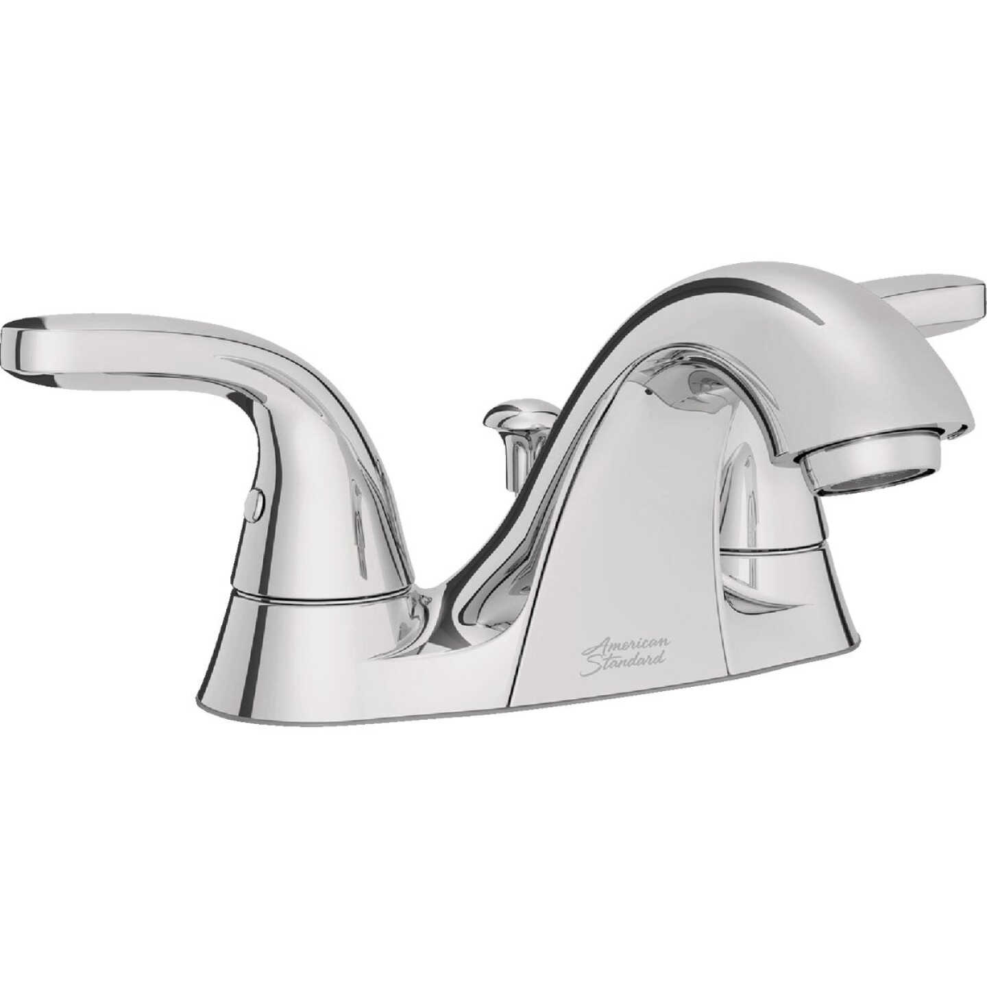 American Standard Cadet Chrome 2-Handle Lever 4 In. Centerset Bathroom Faucet with Pop-Up Image 1