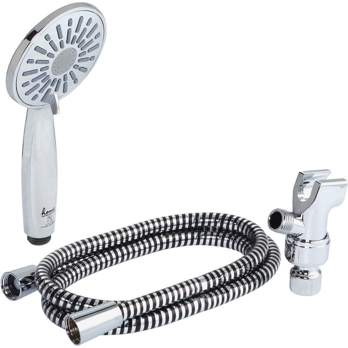 Home Impressions 3-Spray 1.8 GPM Handheld Shower Head, Chrome Image 3