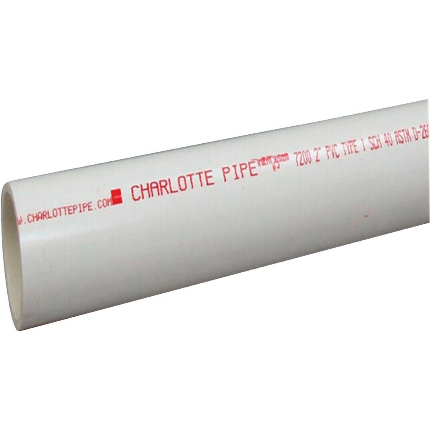 Charlotte Pipe 4 In. x 10 Ft. Schedule 40 PVC DWV/Pressure Dual Rated Pipe Image 1