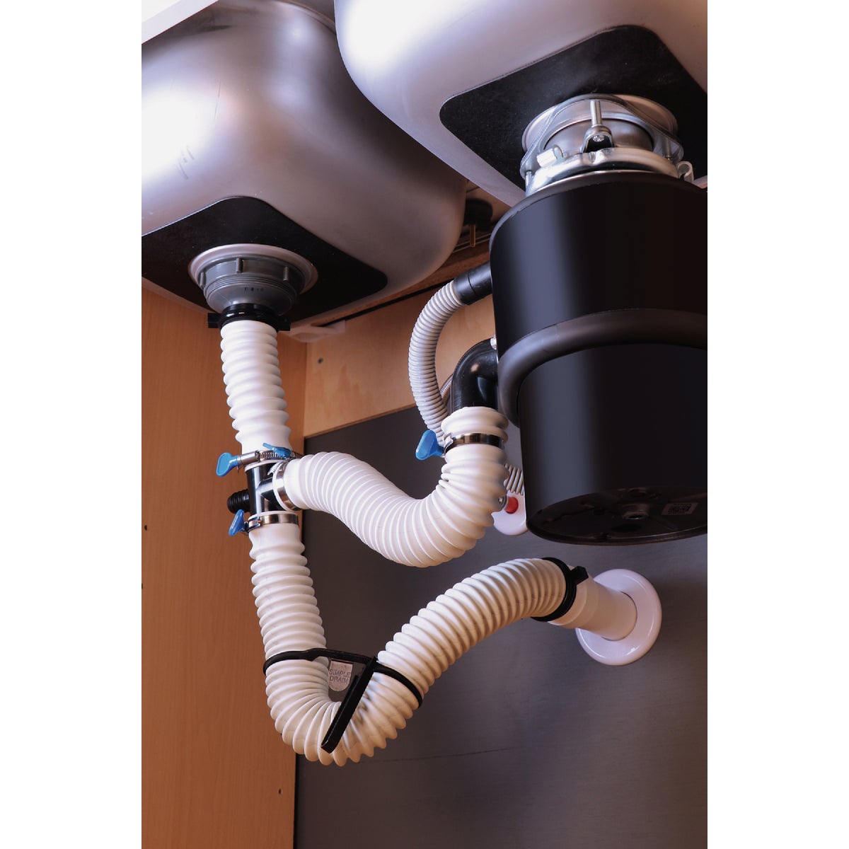 Simple Drain Double Basin Self-Plunging Sink Drain Trap Repair Kit Image 3