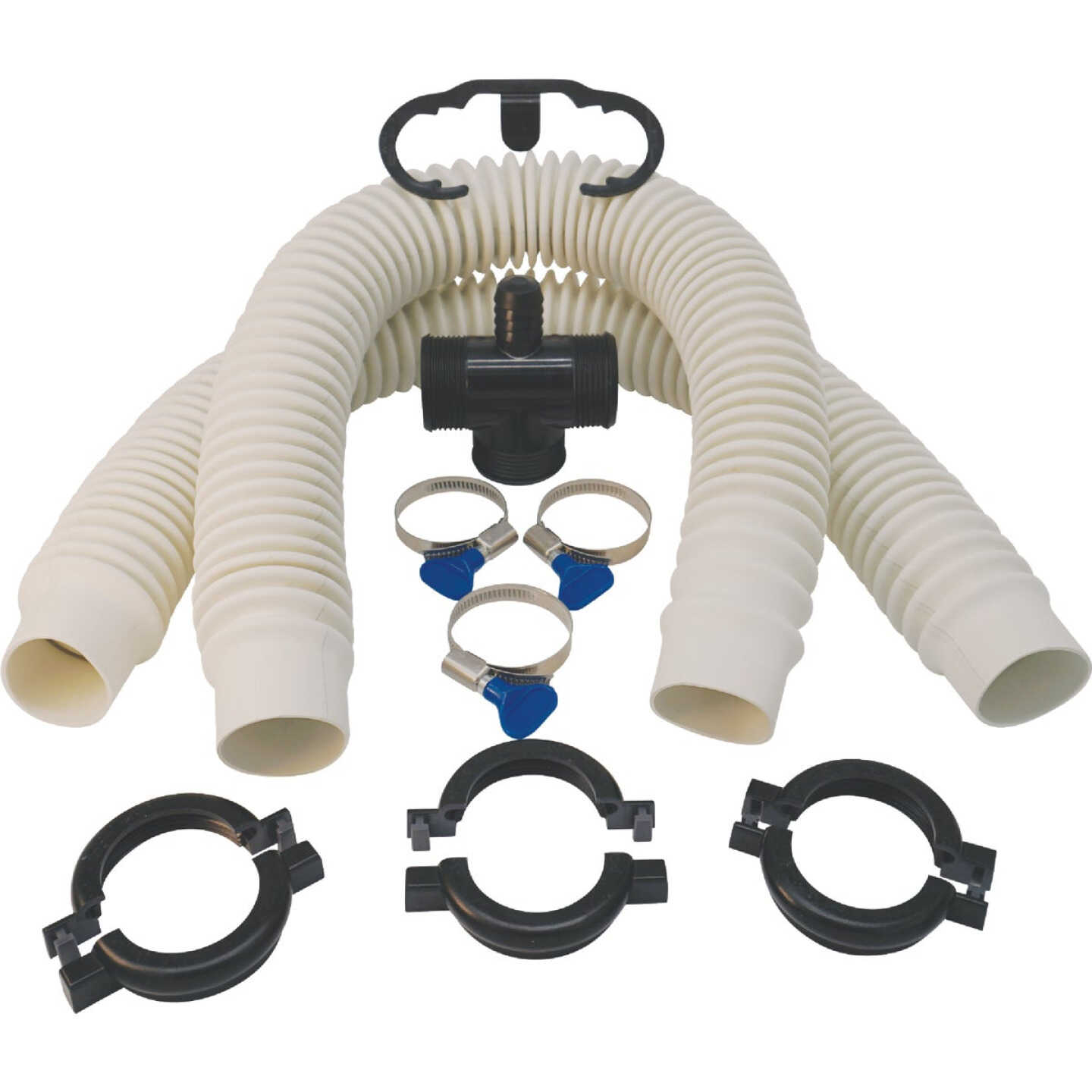 Simple Drain Double Basin Self-Plunging Sink Drain Trap Repair Kit Image 1