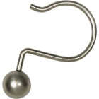 Zenna Home Brushed Nicklel Aluminum Shower Shower Curtian Ball Hook (12-Count) Image 1