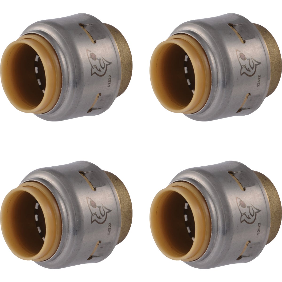 SharkBite 1/2 In. Push-to-Connect Brass End Push Cap (4-Pack)