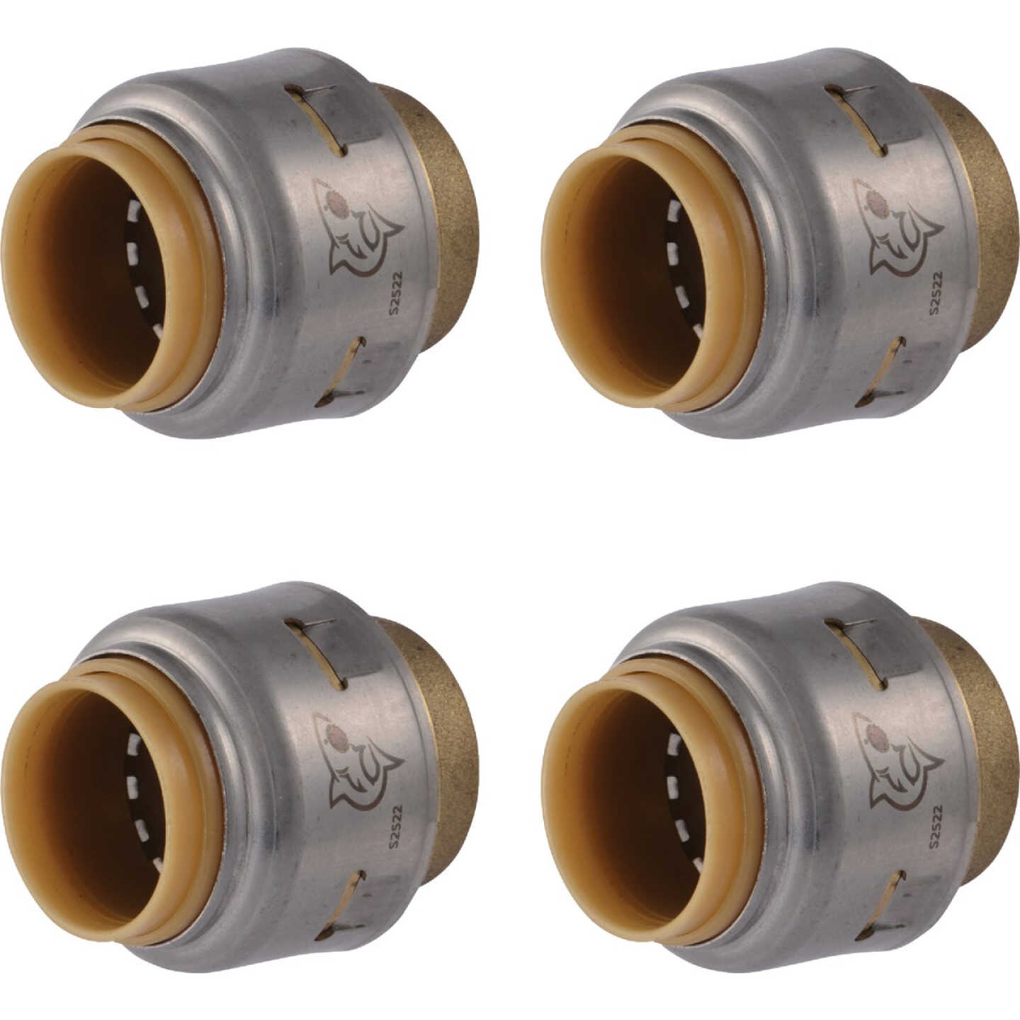 SharkBite 1/2 In. Push-to-Connect Brass End Push Cap (4-Pack) Image 1