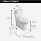 American Standard Cadet 3 Decor White Chair Height Elongated Bowl 1.28 GPF Toilet Image 2