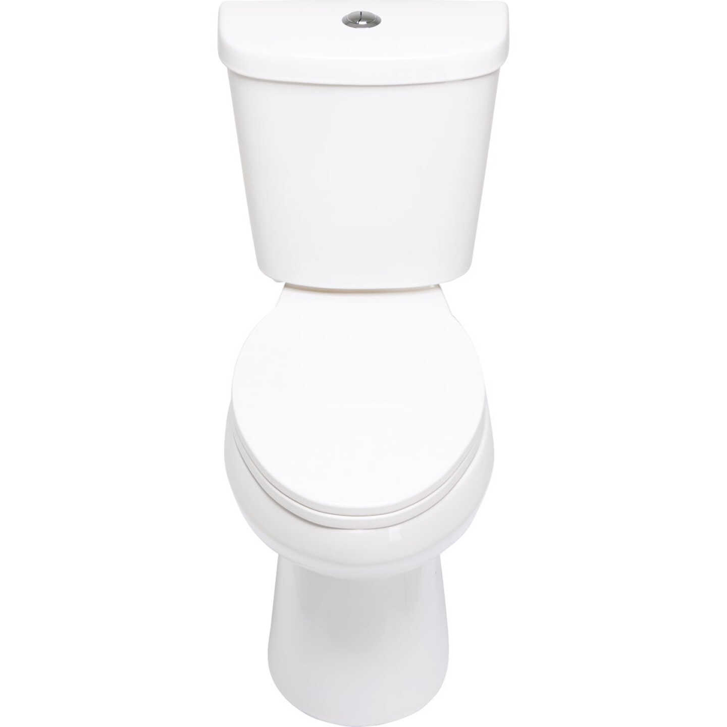 Common Goods Edge White Elongated 1.28 GPF HET Toilet Image 3