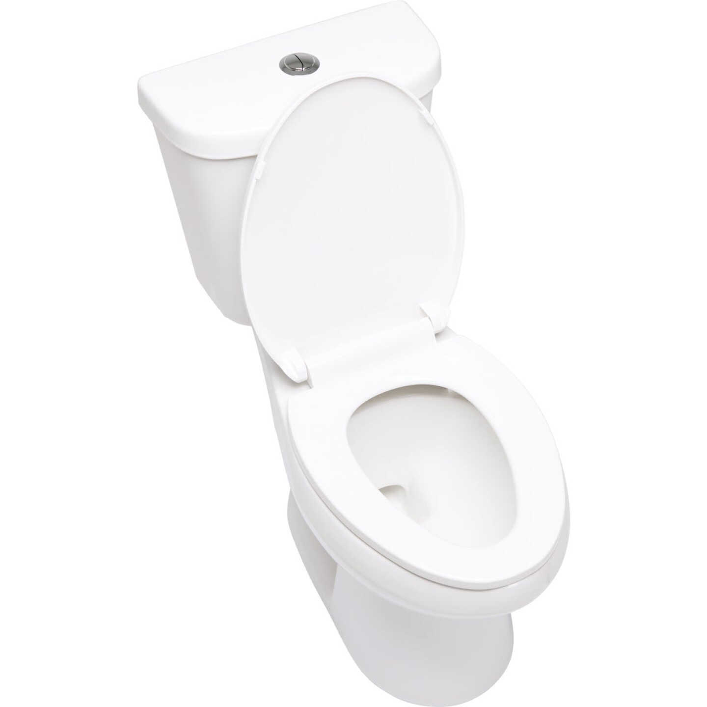 Common Goods Edge White Elongated 1.28 GPF HET Toilet Image 6