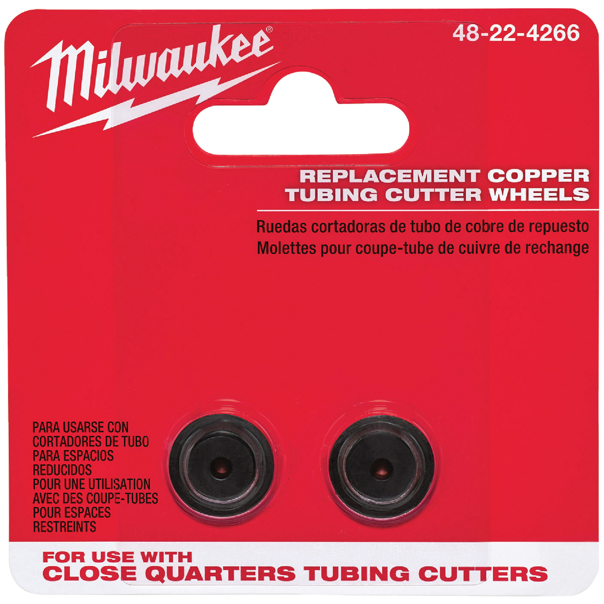 Milwaukee Replacement Cutter Wheel for Close Quarters Tubing Cutter (2-Pack) Image 1