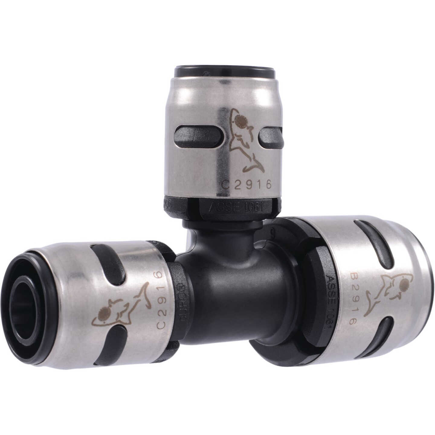 SharkBite EvoPex 3/4 In. x 1/2 In. x 1/2 In. Reducing Push-to-Connect Plastic Tee Image 1