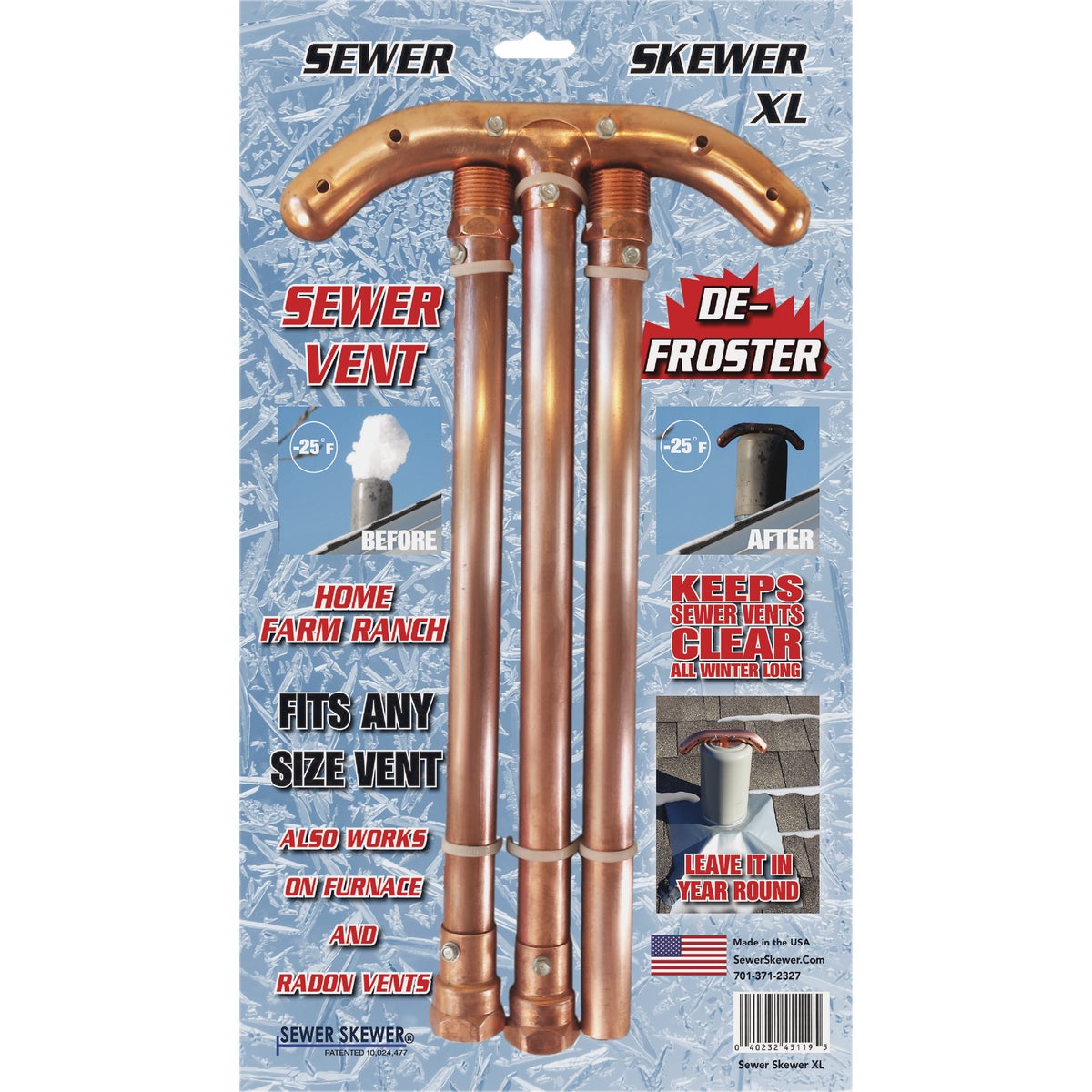 Sewer Skewer XL 18 In. Vent Defroster Image 2