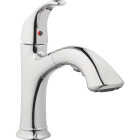 Homepointe Single or 3-Hole Low Arc Pull-Down Kitchen Faucet, Chrome Image 2