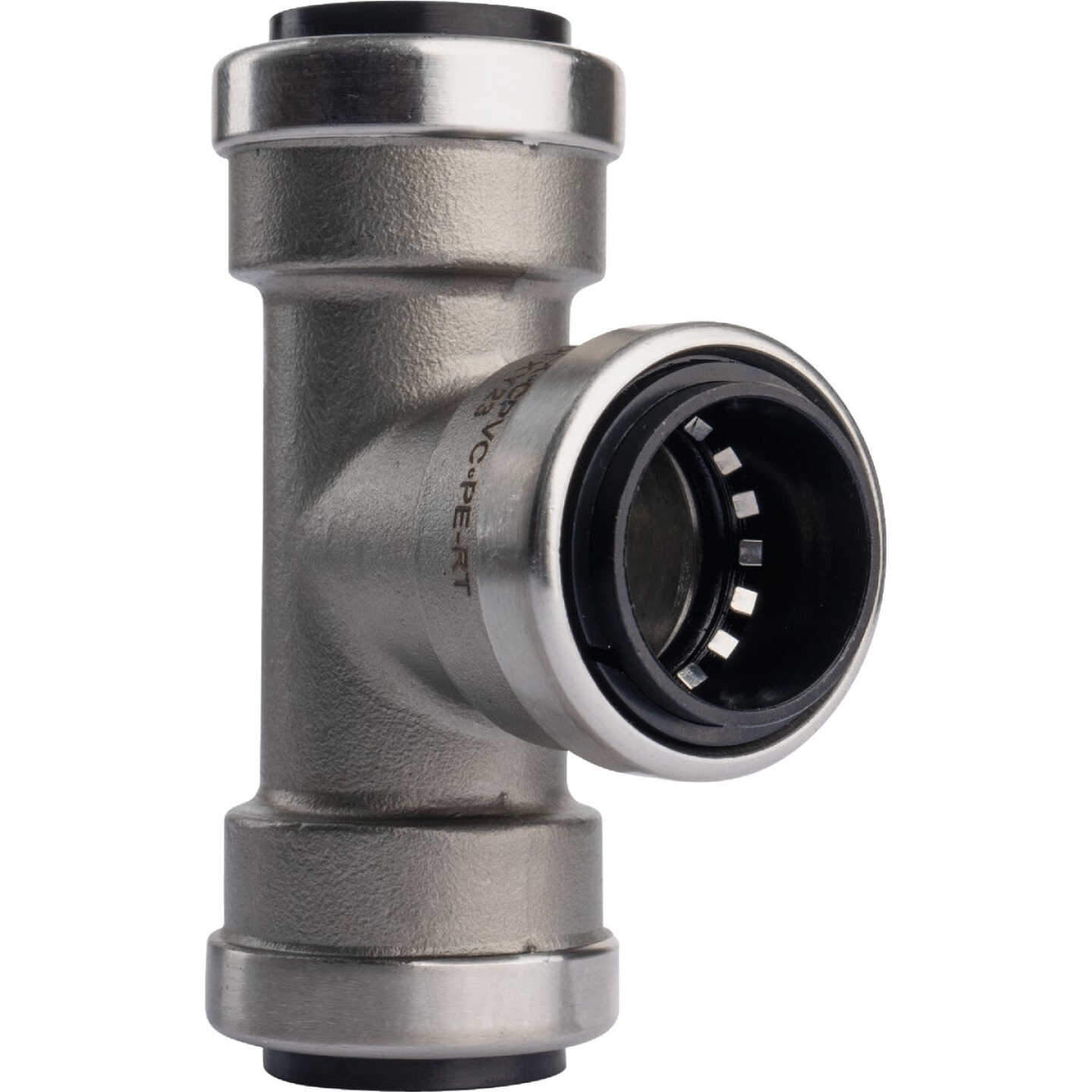 QuickFitting 3/4 In. x 3/4 In. x 3/4 In. Push-to-Connect Stainless Steel Tee Image 4