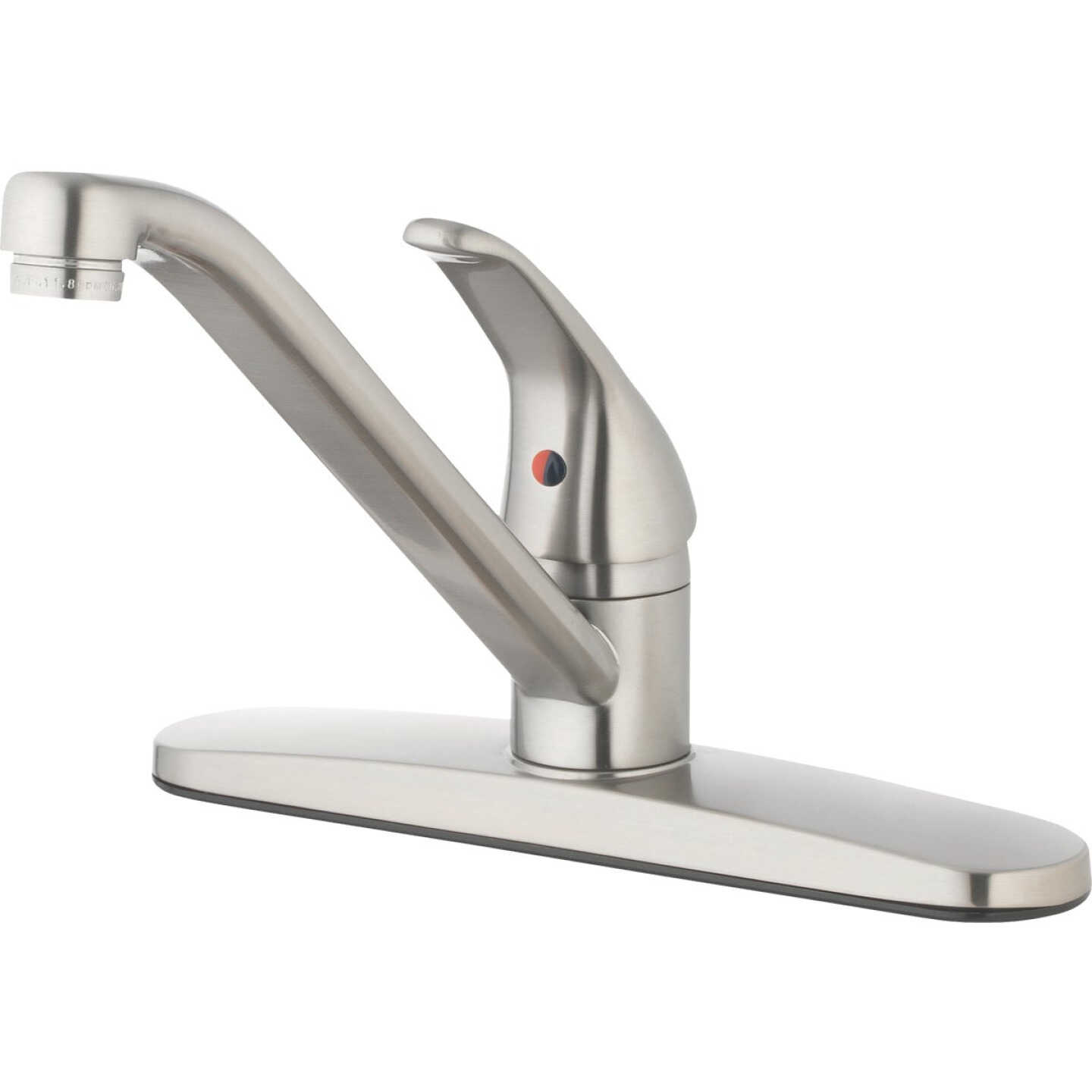 HomepointeSingle Lever Handle Round Kitchen Faucet, Brushed Nickel Image 1