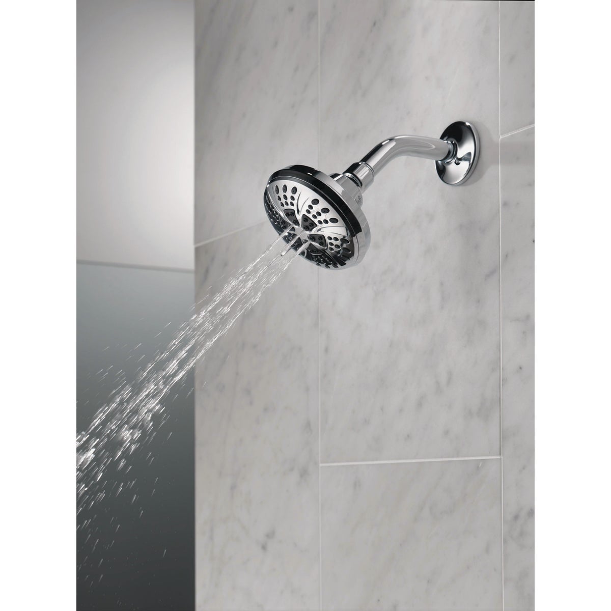 Delta 6-Spray 1.75 GPM Fixed Shower Head, Chrome Image 4