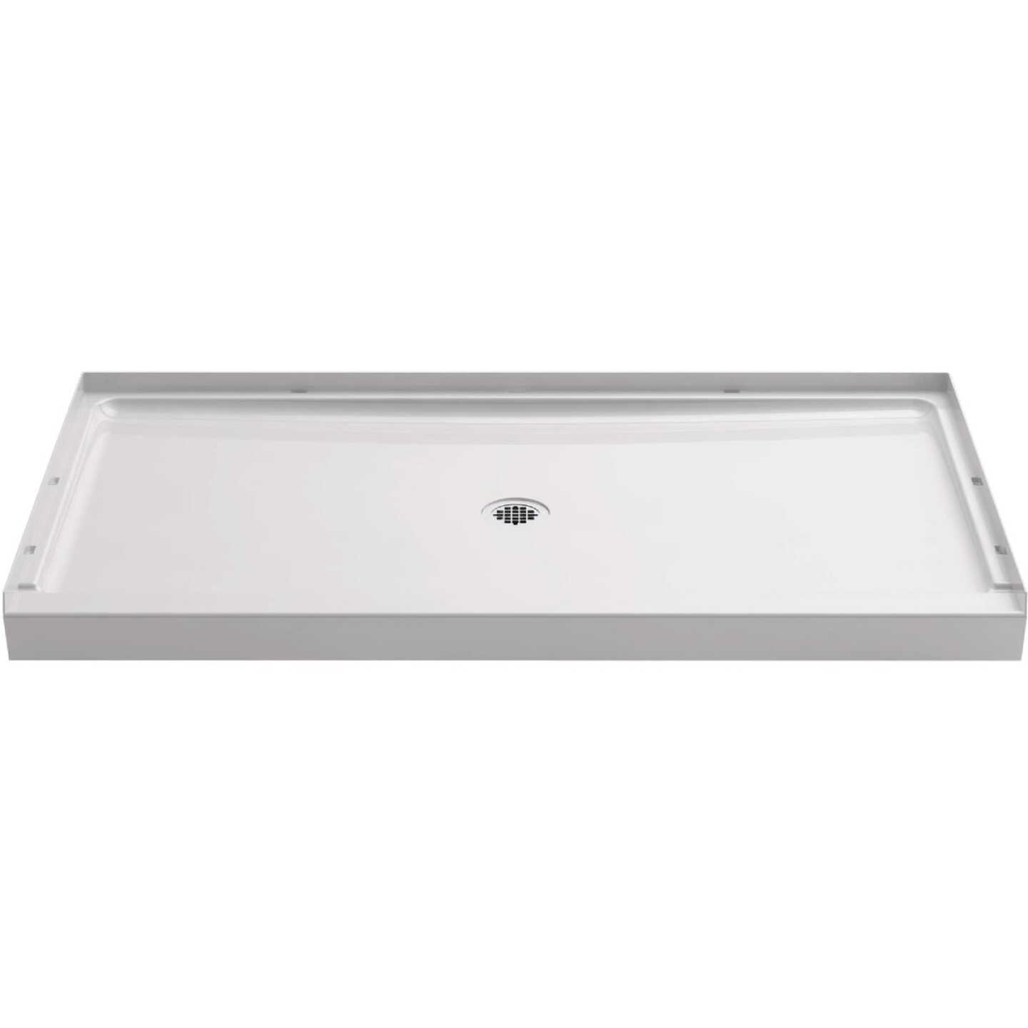 Sterling GUARD+ 36 In. W x 34 In. D Center Drain Shower Pan, White Image 1