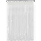 Zenith Zenna Home 70 In. x 72 In. Clear Medium Weight PEVA Shower Curtain Liner Image 3