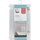 Zenith Zenna Home 70 In. x 72 In. Clear Medium Weight PEVA Shower Curtain Liner Image 1