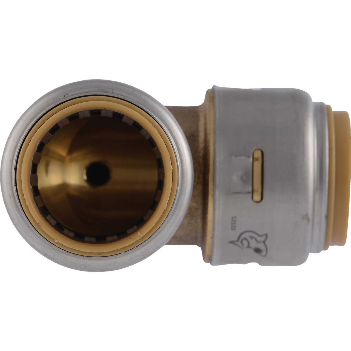 SharkBite 3/4 In x 3/4 In. 90 Deg. Push-to-Connect Brass Elbow with Drain Image 4
