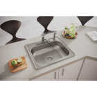 Elkay Dayton 25 In. x 22 In. x 6-9/16 In. Single Bowl Deep Kitchen Sink, Stainless Steel Image 2