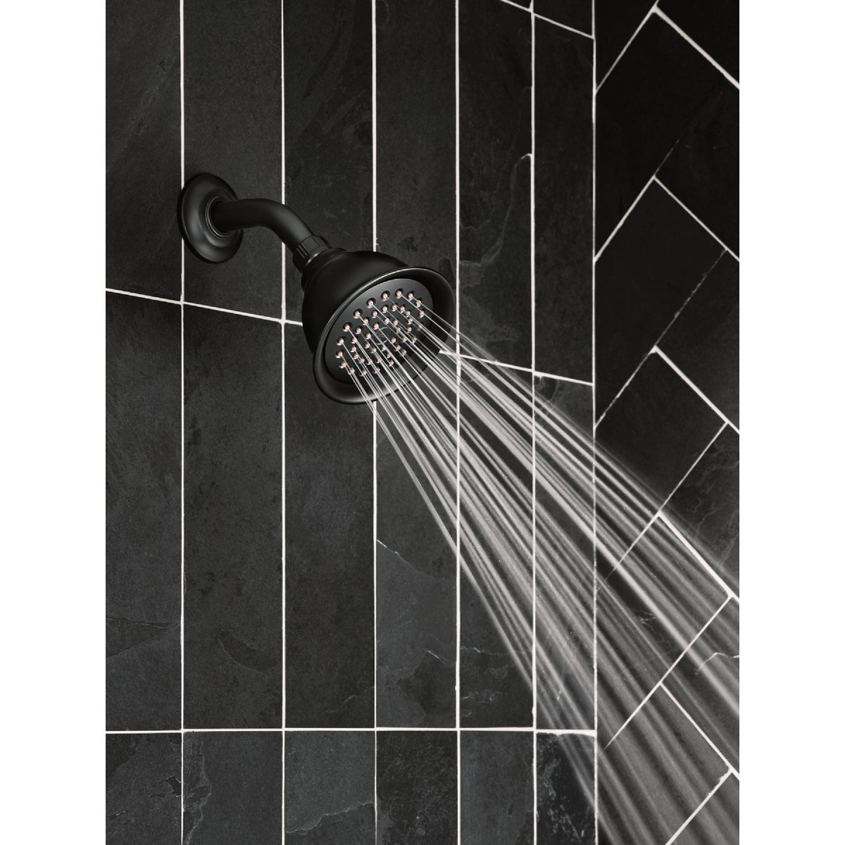 Moen Banbury Posi-Temp 1-Handle Lever Tub and Shower Faucet, Matte Black Image 2