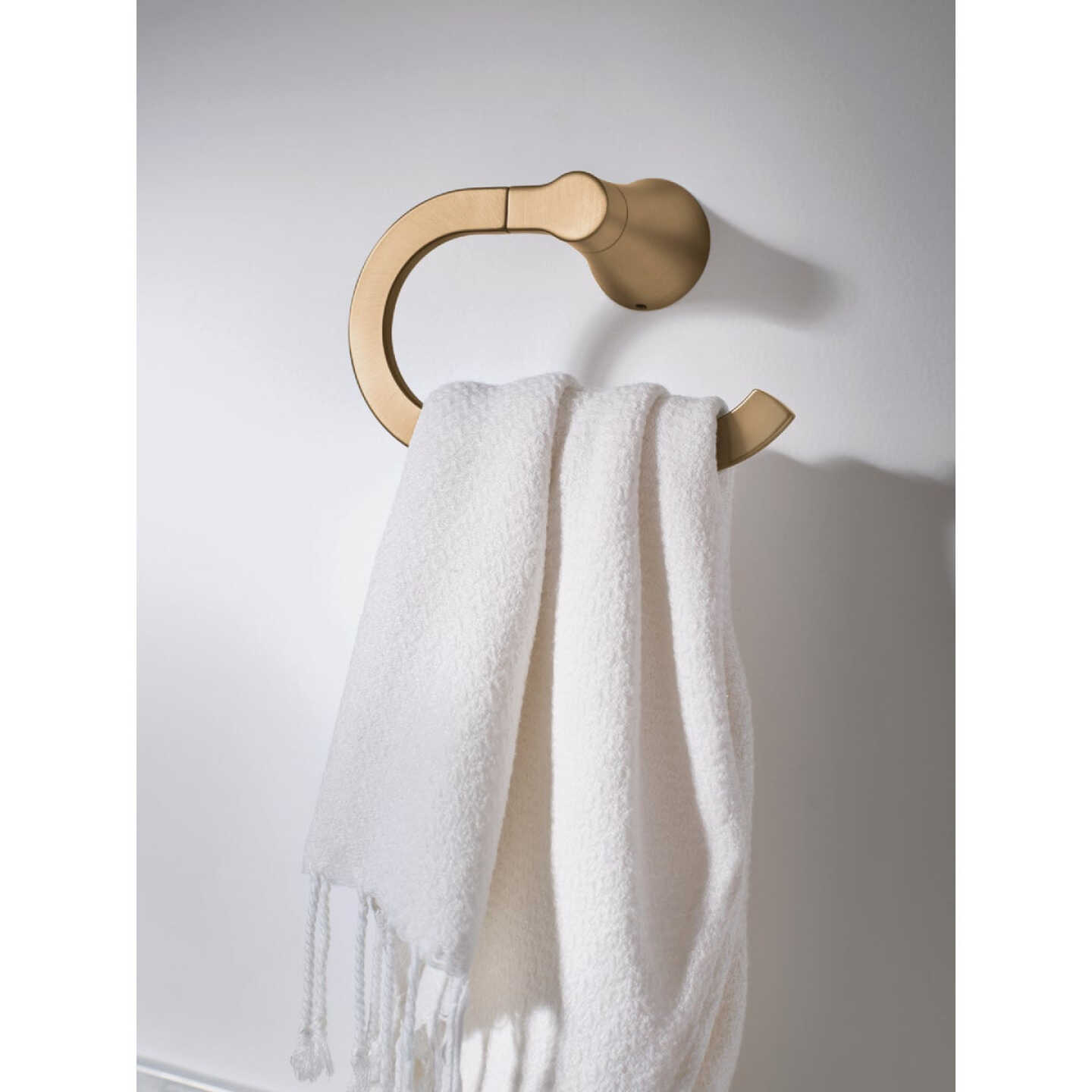 Moen Mikah Bronzed Gold Towel Ring Image 2