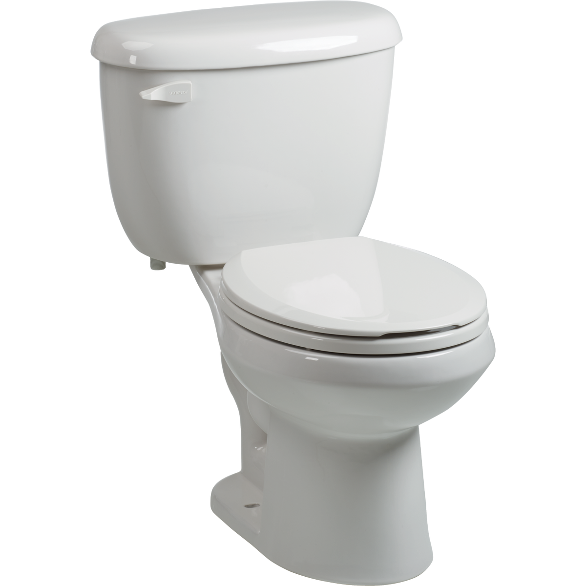 Briggs Abingdon White Round Bowl 1.6 GPF Toilet Express