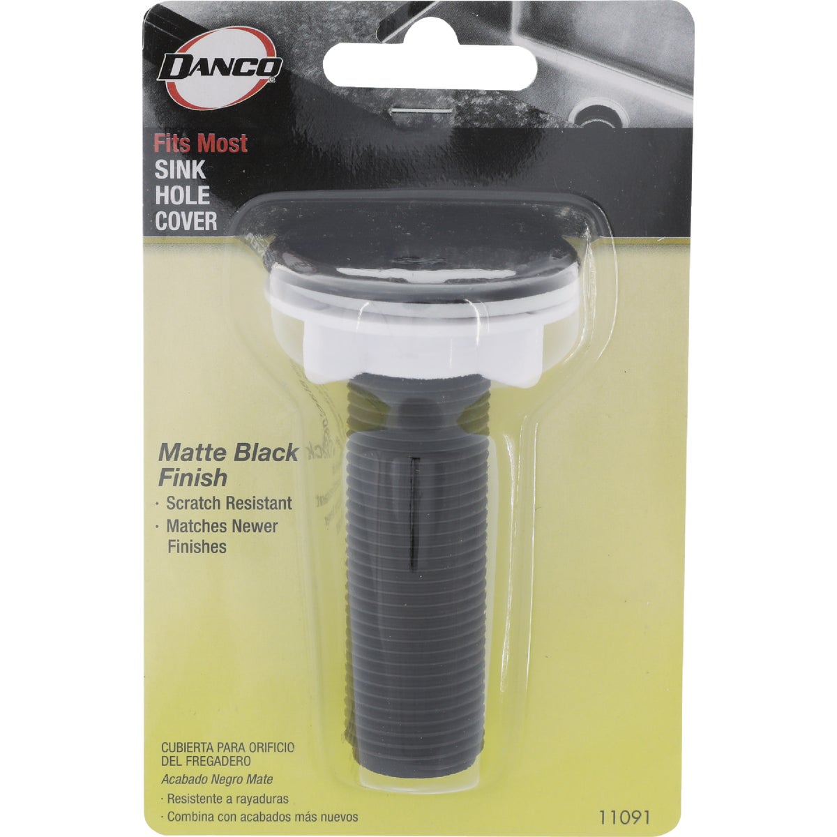 Danco Matte Black 1-3/4 In. Sink Hole Cover Image 2