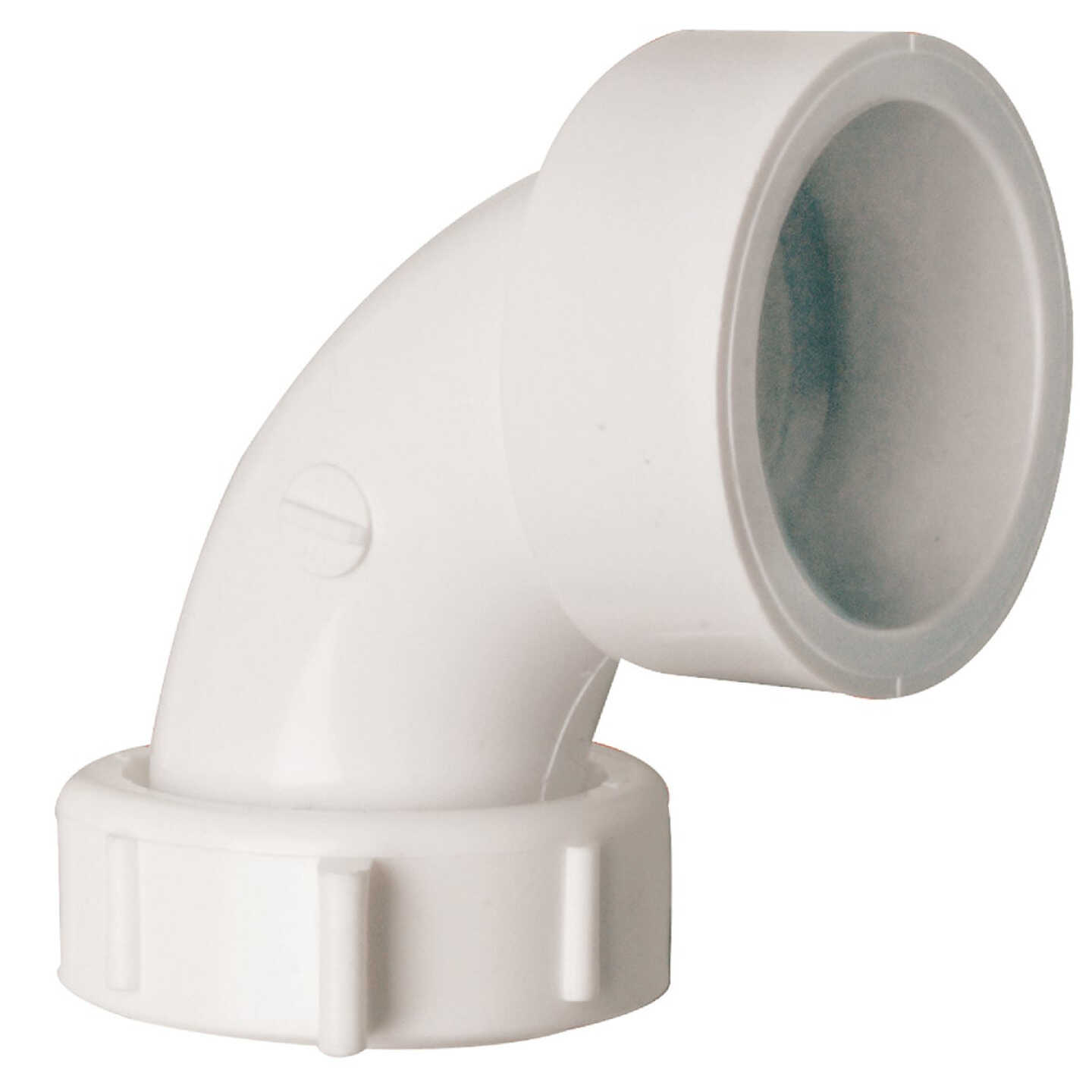 Do it Best 1-1/2 In. Solvent Weld White PVC 90 Degree Outlet Elbow Image 1