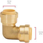 QuickFitting 1/2 In. x 1/2 In. Push-to-Connect Brass 90 Deg Elbow Image 5