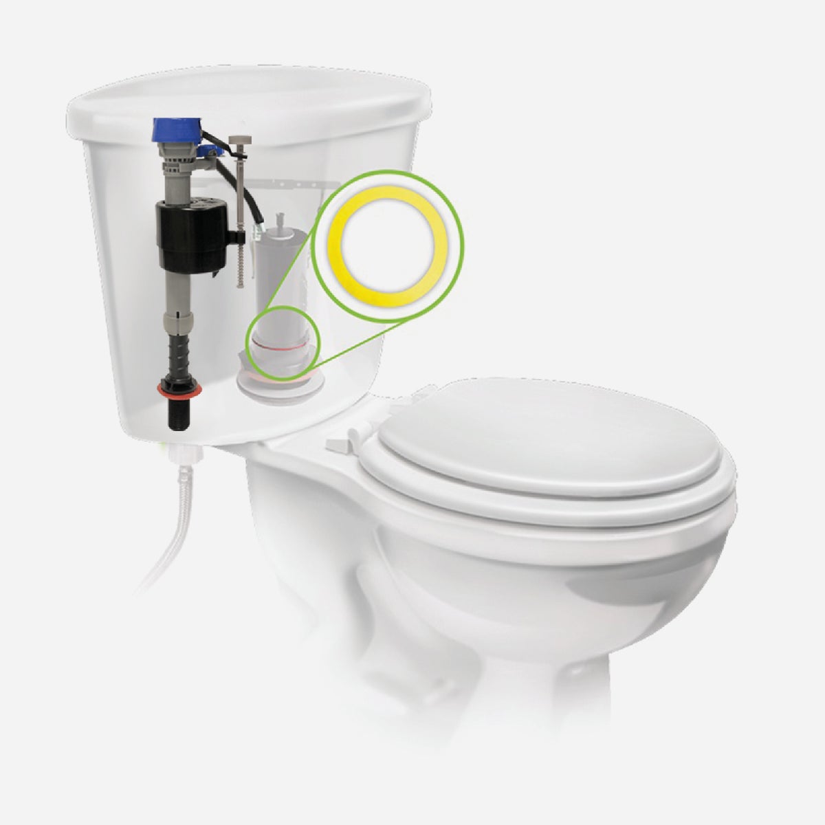 Fluidmaster Standard Replacement Flush Valve Seal Kohler and American Standard Image 3