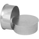 Imperial 30 Ga. 5 In. Galvanized Tee Cap/Plug Image 1