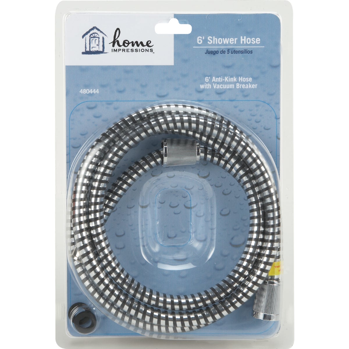 Home Impressions Chrome 6 Ft. Shower Hose Image 2