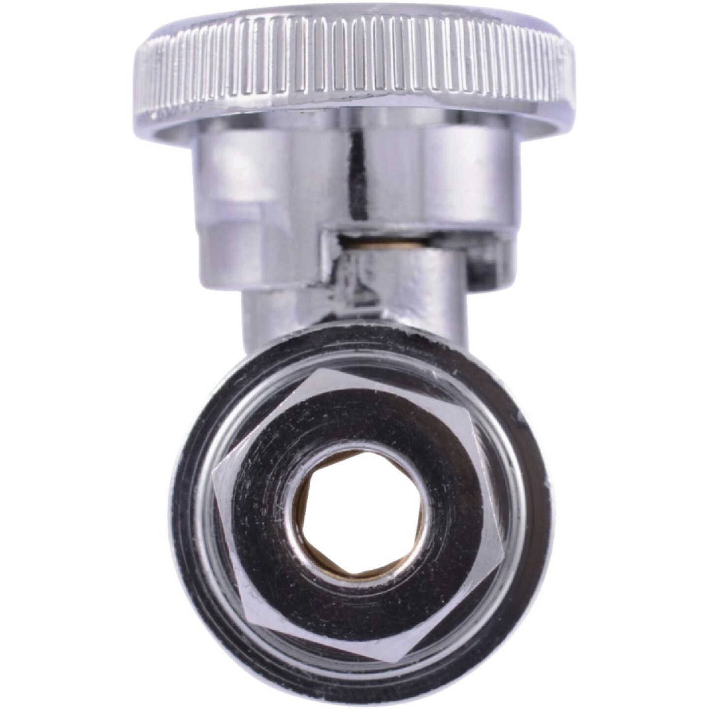 SharkBite 1/2 In. Barb x 1/4 In. Compression PEX-B Quarter Turn Stop Straight Valve Image 3