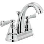Peerless Elmhurst Chrome 2-Handle Lever 4 In. Centerset Spout Bathroom Faucet Image 1