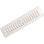 Imperial 2-1/4 In. x 12 In. White Plastic Louvered Floor Register Image 1