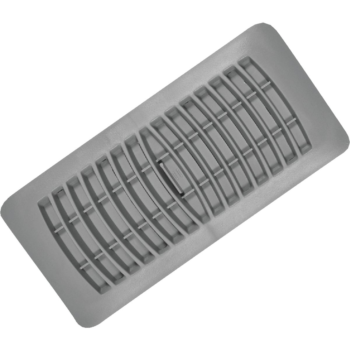 Imperial 4 In. x 10 In. Gray Plastic Louvered Floor Register