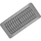 Imperial 4 In. x 10 In. Gray Plastic Louvered Floor Register Image 1